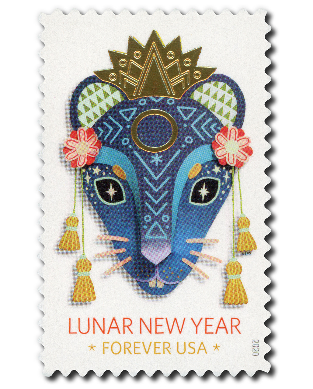 5428 - 2020 First-Class Forever Stamp - Lunar New Year: Year of the Rat