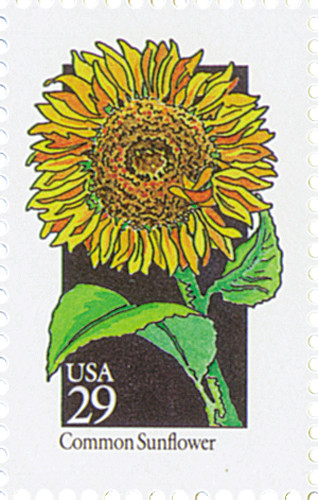 2666 - 1992 29c Wildflowers: Common Sunflower - Mystic Stamp Company