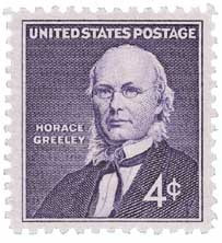 1177 - 1961 4c Horace Greeley - Mystic Stamp Company