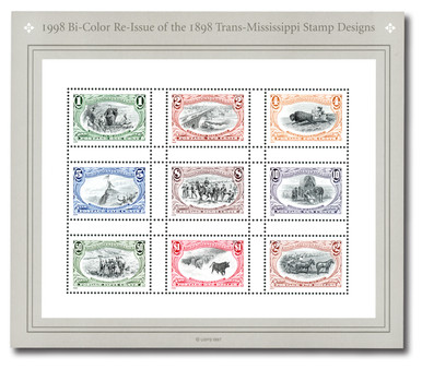 3209 - 1998 1c - $2 Trans-Mississippi Souvenir Sheet - Mystic
