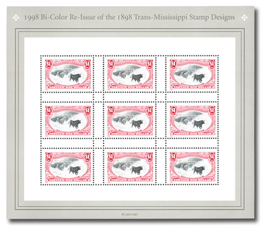 3210 - 1998 $1 Trans-Mississippi: Western Cattle in Storm