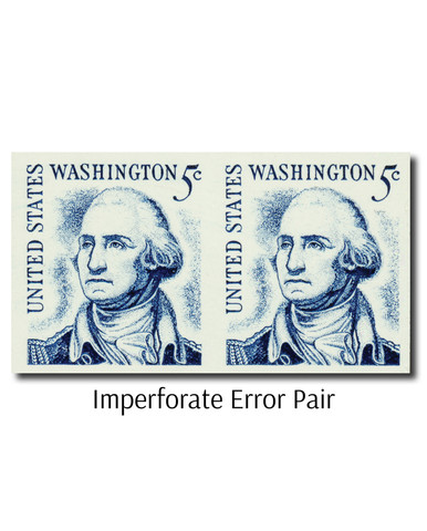 1304Cd - 1966 5c Prominent Americans: George Washington, Redrawn