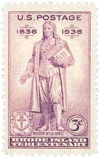777 - 1936 3c Rhode Island Tercentenary, Purple, Perf. 11x10.5