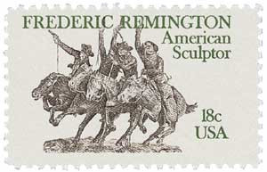 1934 - 1981 18c Frederic Remington - Mystic Stamp Company