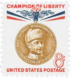 1166 - 1960 8c Champions of Liberty: Gustaf Mannerheim - Mystic