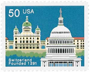 2532 - 1991 50c Switzerland - Mystic Stamp Company