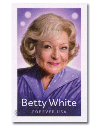 5976a - 2025 First-Class Forever Stamp - Imperforate Betty White