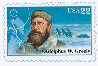 EXILE　フリスビー　USA 2221 - 1986 22c Arctic Explorers: Adolphus W. Greely - Mystic