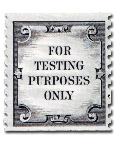 TD107b - 1962-86 Black, For Testing Purposes Only, Perf. 9.75 ...