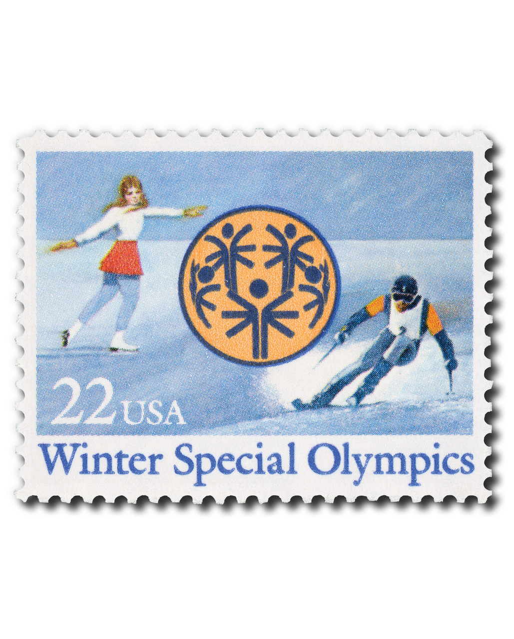 2142 - 1985 22c Winter Special Olympics