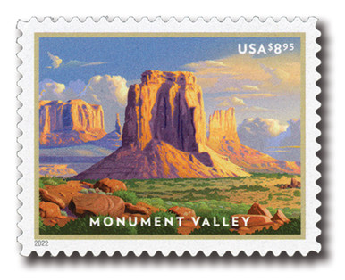 5666 - 2022 $8.95 Monument Valley, Utah, Priority Mail - Mystic