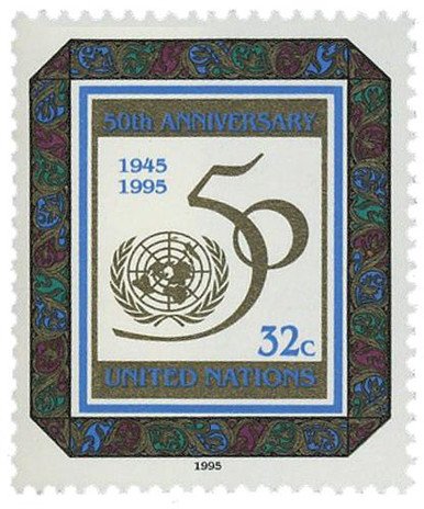 UN655 - 1995 United Nations 50th Anniversary - Mystic Stamp Company
