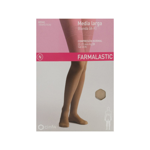 Panty comp normal 140 den farmalastic negro t- edge
