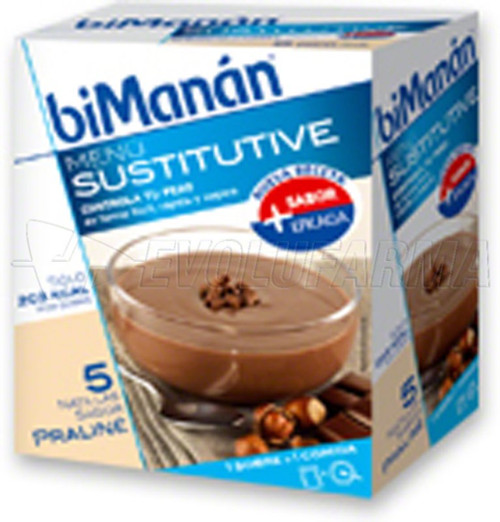Bimarán natillas praliné, 5 sobres