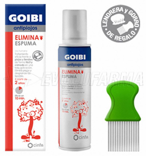 Goibi antipiojos elimina espuma. 150 mL.