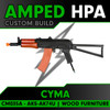 Amped Builds Amped Custom HPA CYMA CM035A AKS-74U Airsoft Rifle | Wood Furniture 