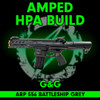 Amped Builds Amped Custom HPA G&G ARP 556 CQB Full Metal Rifle | Battleship Grey 