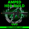 Amped Builds Amped Custom HPA G&G Combat Machine CM16 Carbine Light Rifle | Black 