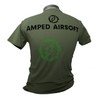  Amped Airsoft Black Splatter T-Shirt | OD Green 