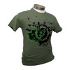  Amped Airsoft Black Splatter T-Shirt | OD Green 