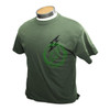  Amped Airsoft T-Shirt Skull Bolt | Black & OD Green 