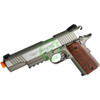  Cybergun Colt Licensed 1911 Full Metal CO2 Airsoft Gas Blowback Pistol by KWC | Stainless / Railed 