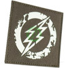 Amped Airsoft Amped Patch 3.5" Amped Logo Laser Cut GITD Velcro Patch | Glow in the Dark 