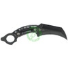 CRKT (Columbia River Knife Tool) CRKT DU HOC Black Fixed Blade Knife with G10 Handle & Sheath 