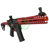  6mmProShop Strike Industries Licensed "Sentinel" M4 Airsoft AEG Rifle by E&C | Red / 10" GRIDLOK LITE Rail / 350FPS 