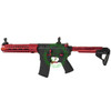  6mmProShop Strike Industries Licensed "Sentinel" M4 Airsoft AEG Rifle by E&C | Red / 10" GRIDLOK LITE Rail / 350FPS 
