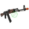  Lancer Tactical AK-74N Airsoft AEG Rifle with Full Stock / Wood Furniture Black 