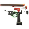 Amped Builds Amped Custom HPA Rifle | Gorilla x MAC Airsoft QCU Speed Soft Build with BKR Carbon Upper, Red CNC Parts, and Black Lower 141mm / F2 / MSG 