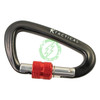  KTactical Black / Red Locking Aluminum Carabiner 3 Pack 