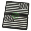  KTactical | Tactical US Flag USA PVC Morale Patch | Glow in the Dark | Pack of 2) 