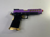 Lancer Tactical Open Box | Lancer Tactical Knightshade Hi-Capa 5.1 Gas Blowback Airsoft Pistol | Black, Purple, & Gold 