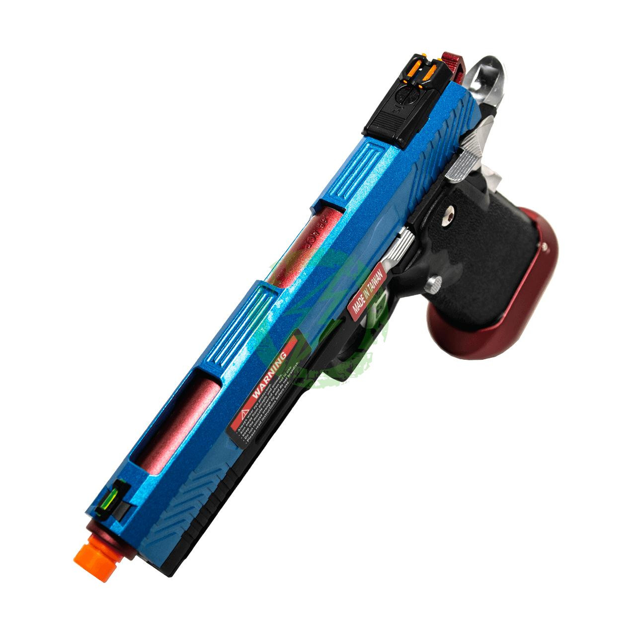 AW Custom Hi-Capa Competition GBB Airsoft Pistol | Blue Patriot