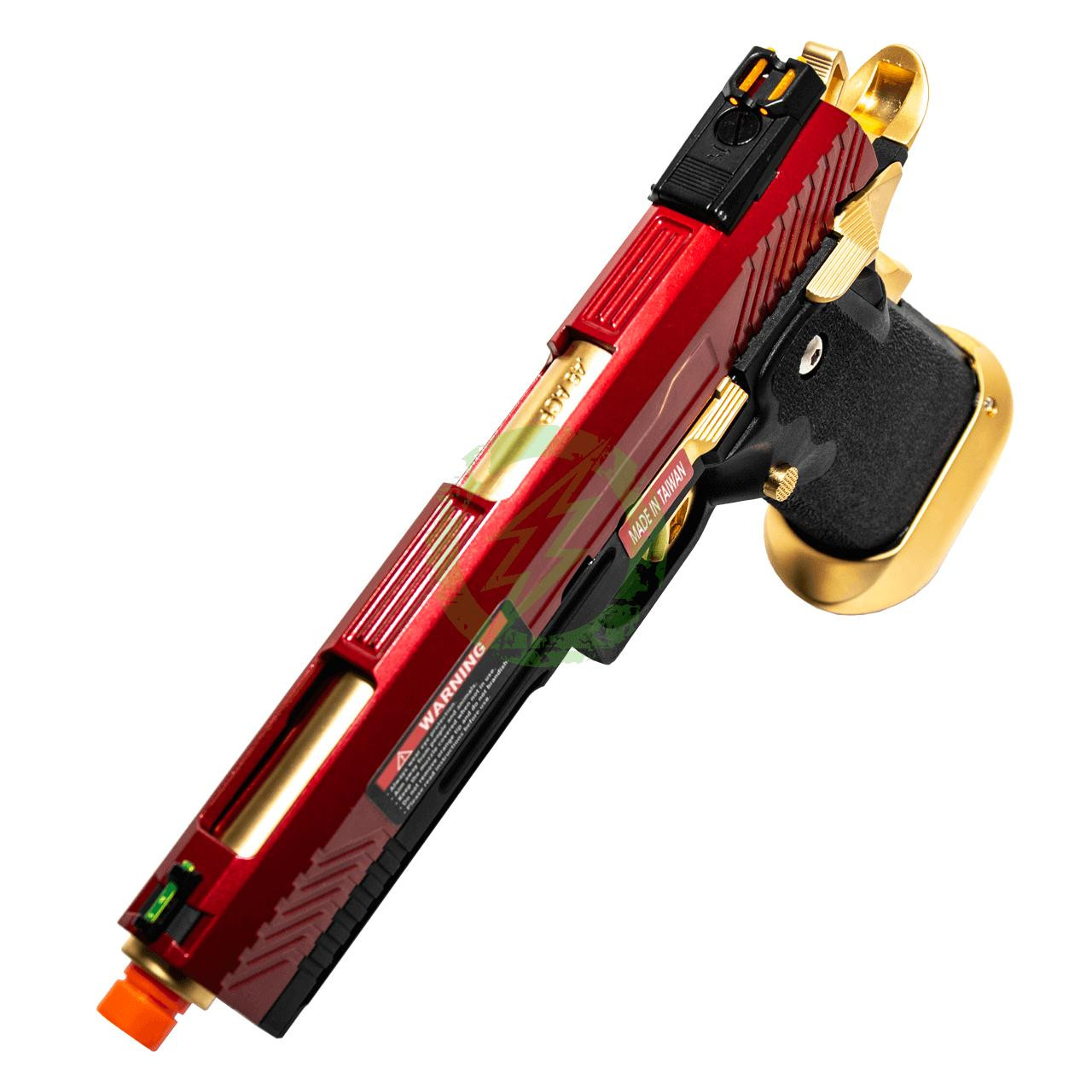 AW Custom Hi-Capa Competition GBB Pistol Red/Gold