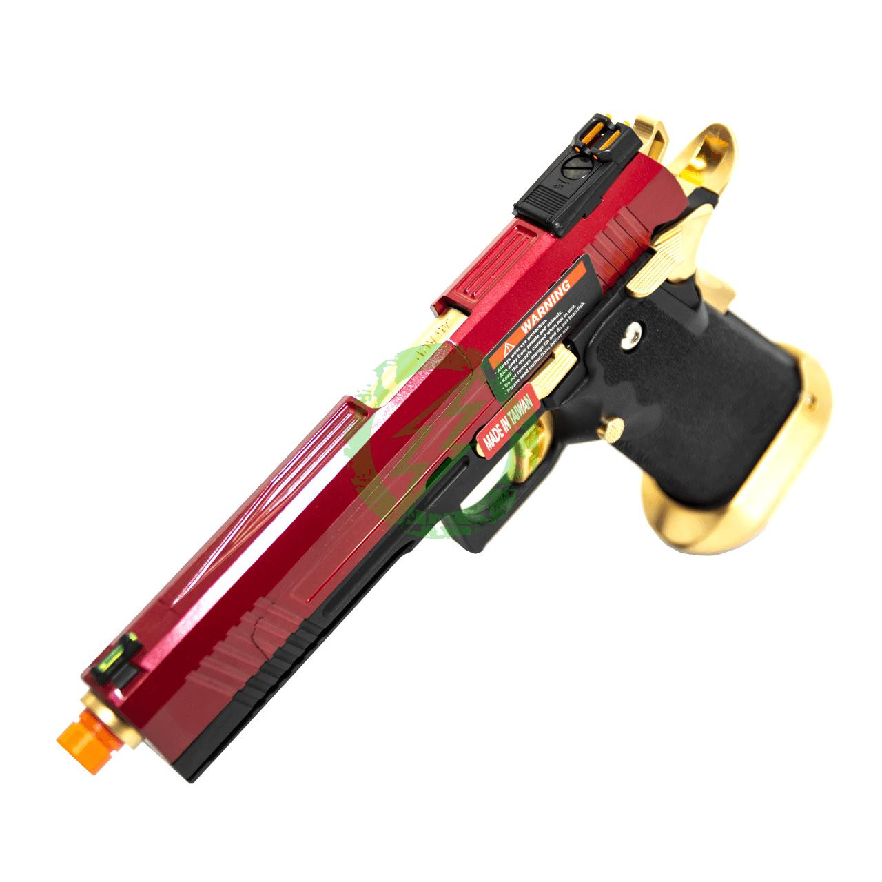 AW Custom Split Frame Hi-Capa Competition GBB Red/Gold