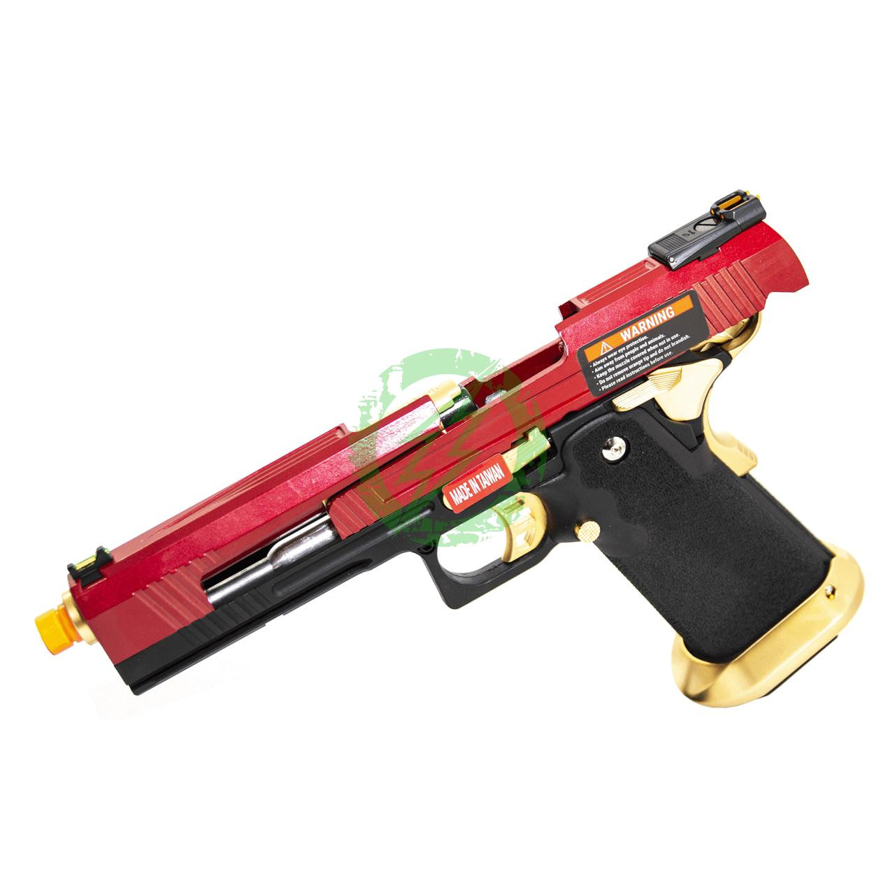 AW Custom Split Frame Hi-Capa Competition GBB Red/Gold