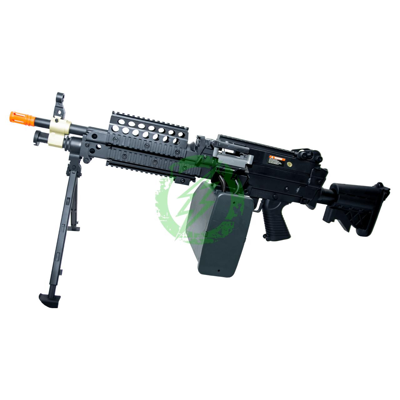 Cybergun Black A&K FN Licensed M249 Airsoft Machine Gun | MK46