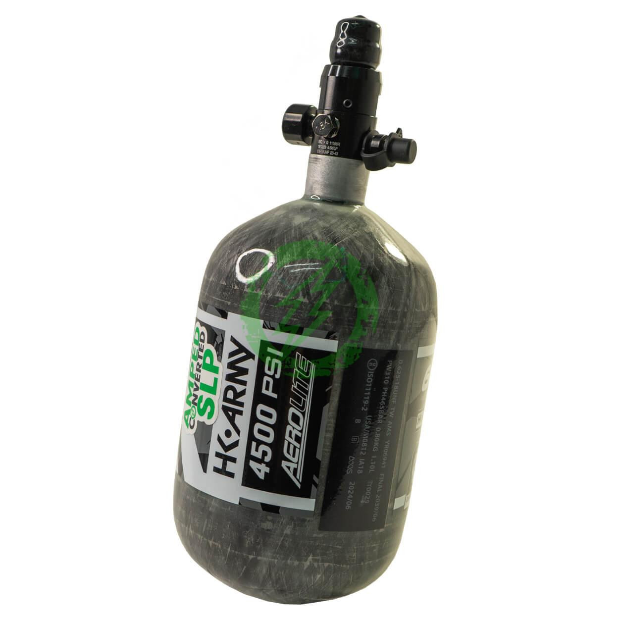 Bouteille HK Army Aerolite HSTL Tri-Label 68/4500 – Réservoir HPA Paintball – Olive/noir