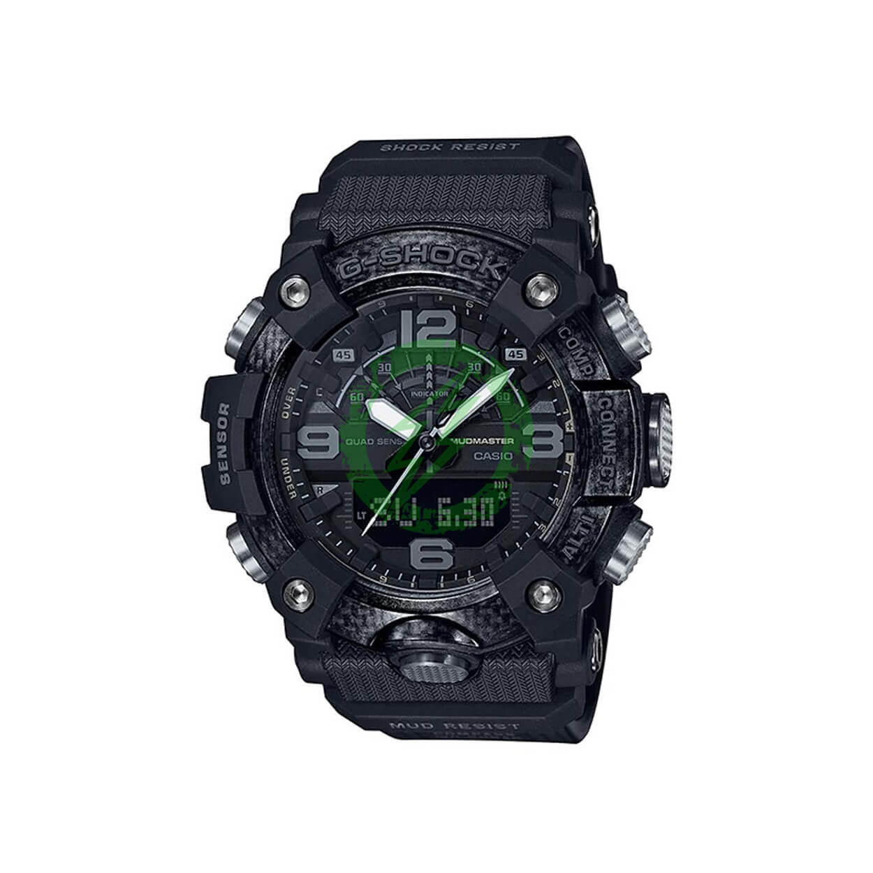 Casio MudMaster G-Shock Ani-Digi Black/White Wrist Watch