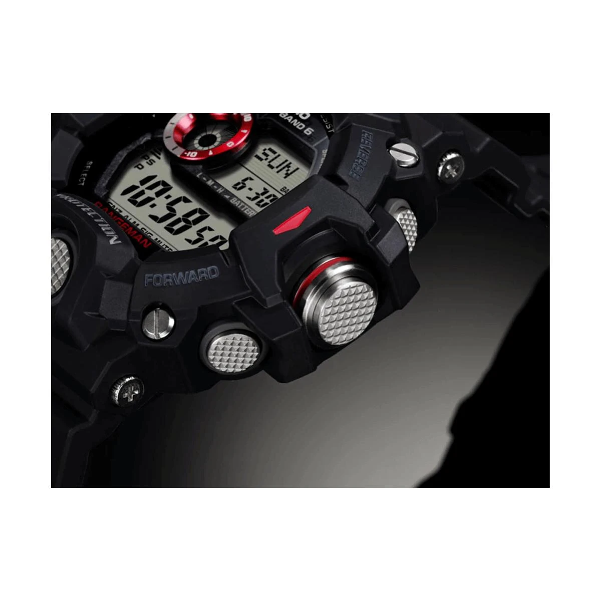 Casio Rangerman G-Shock Solar Atomic Black on Black | Wrist Watch