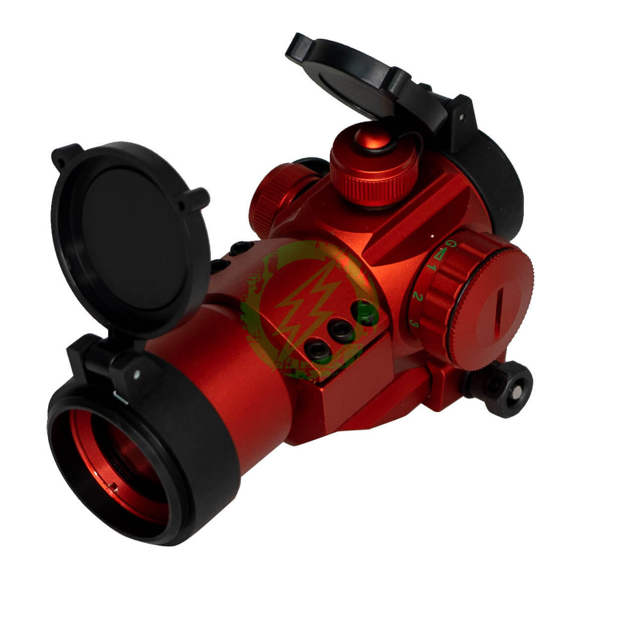 Lancer Tactical Red & Green Dot Cantilever Prism Scope Red