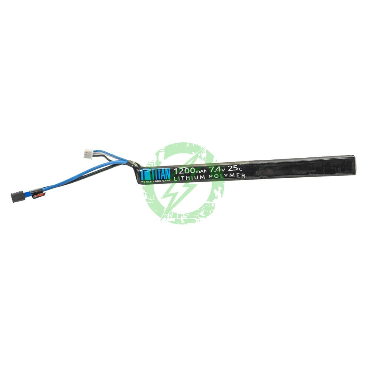 Titan Power 7.4/11.1v 1200mah 25C AK Airsoft Stick Battery