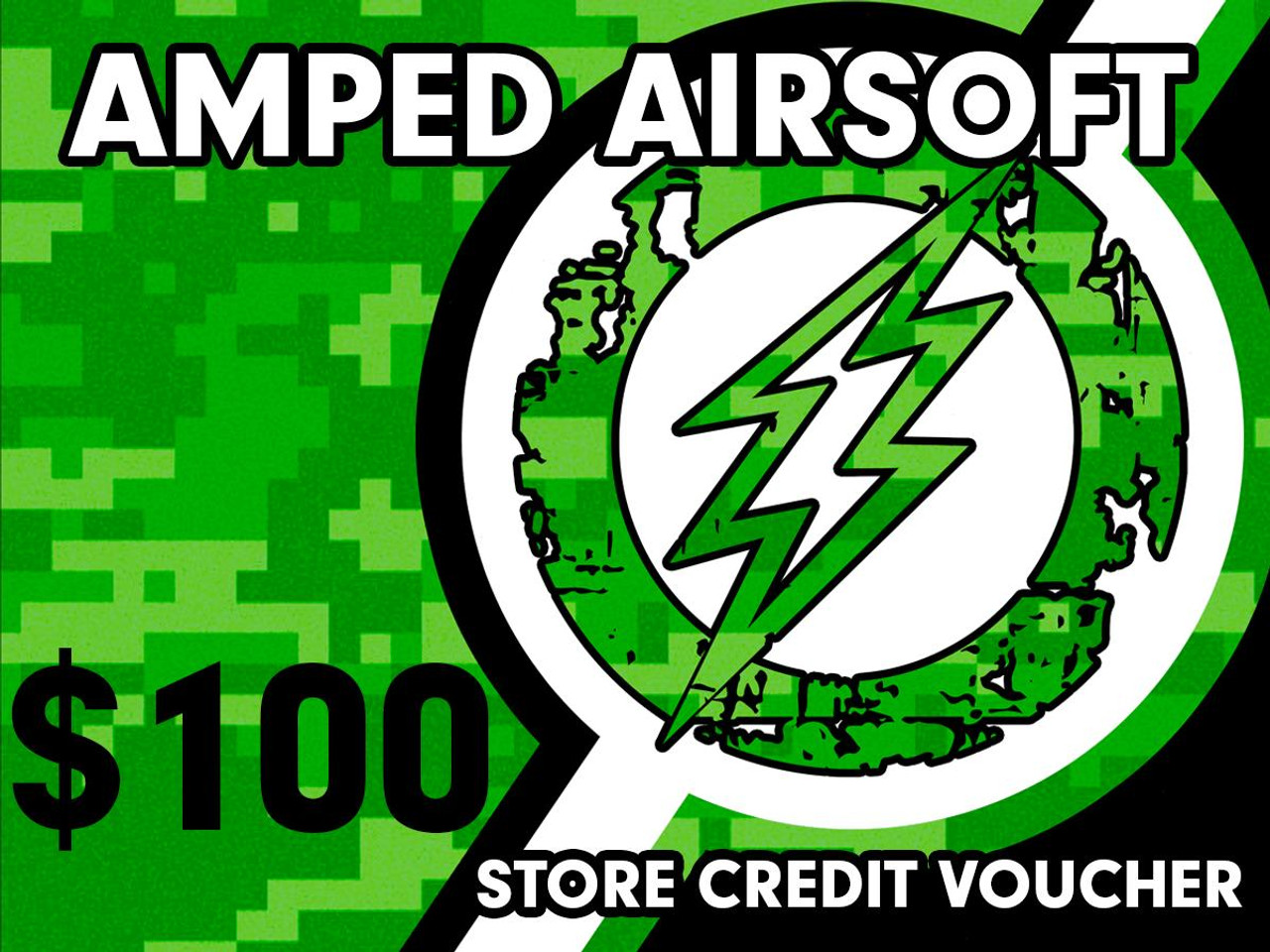 Amped Services $100 Amped Airsoft Gift Card | Online or In-Store 