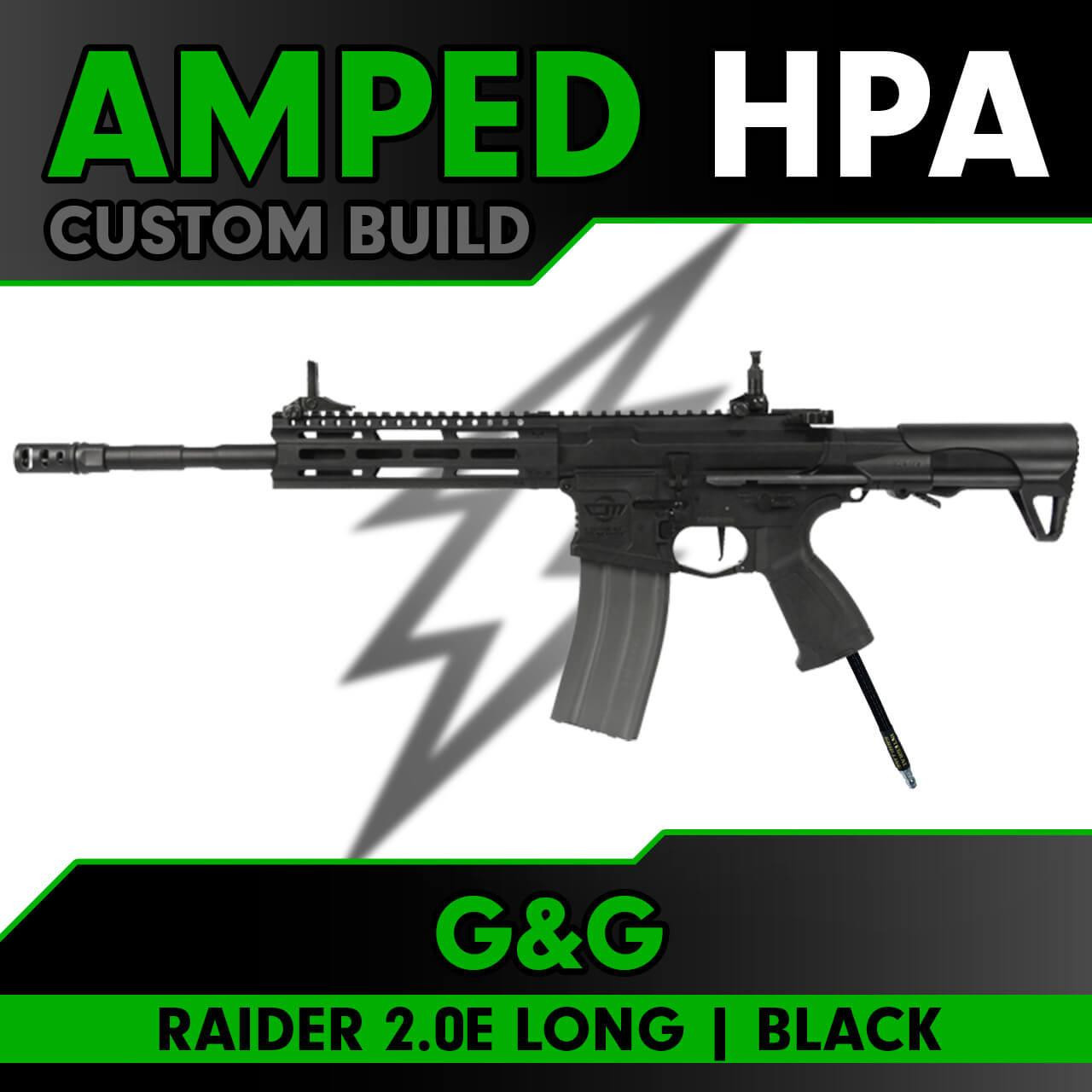Amped Builds Amped Custom HPA Black G&G Raider 2.0E Long 