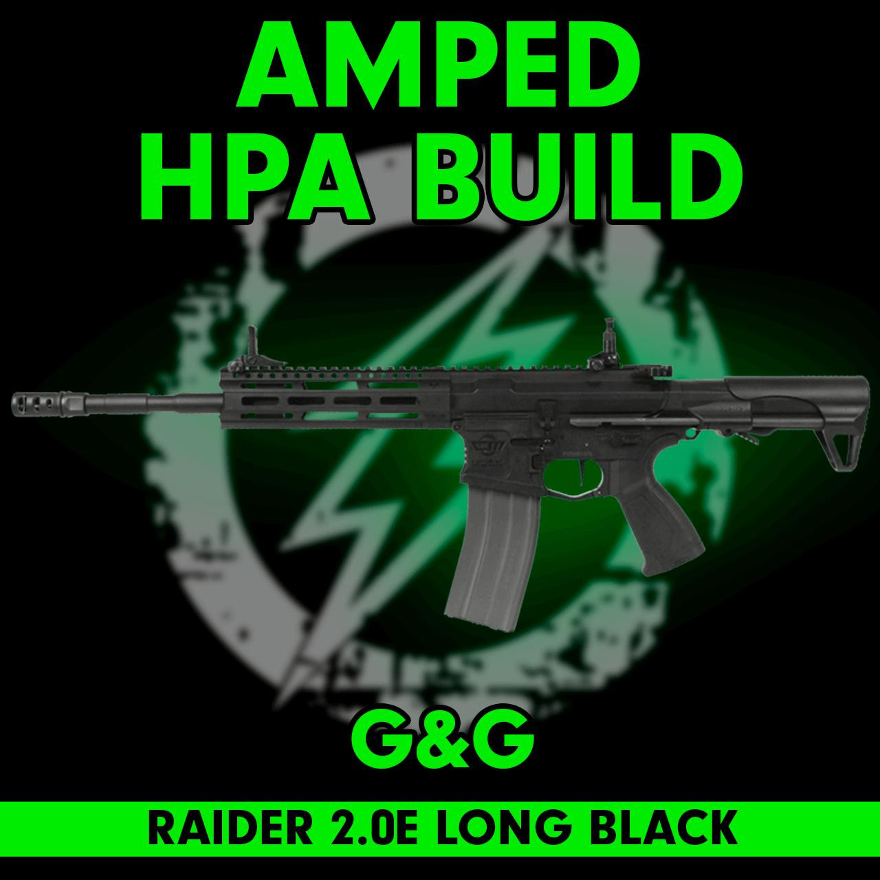 Amped Builds Amped Custom HPA Black G&G Raider 2.0E Long 