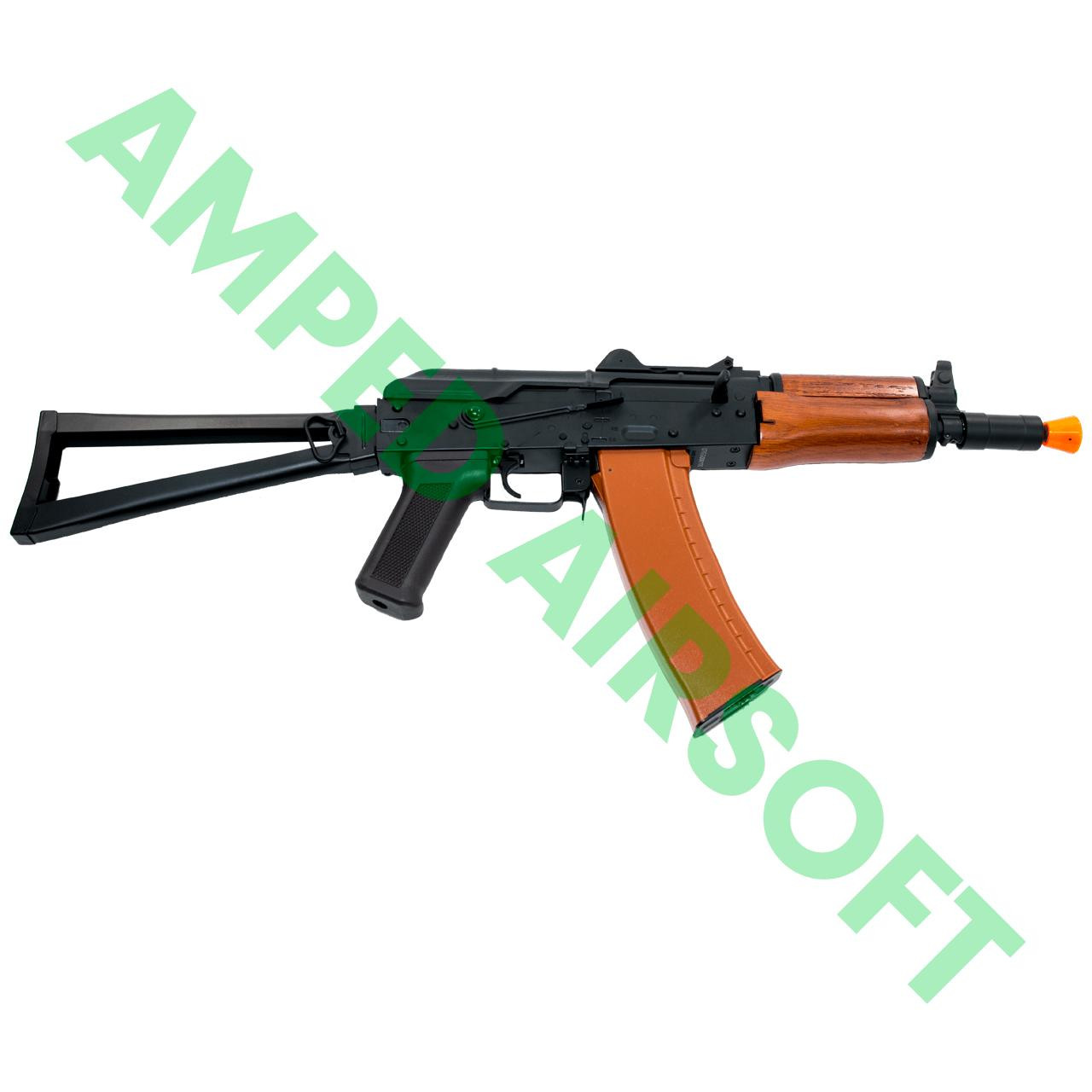 CYMA Full Metal AKS-74U with Folding Stock | Wood Furniture