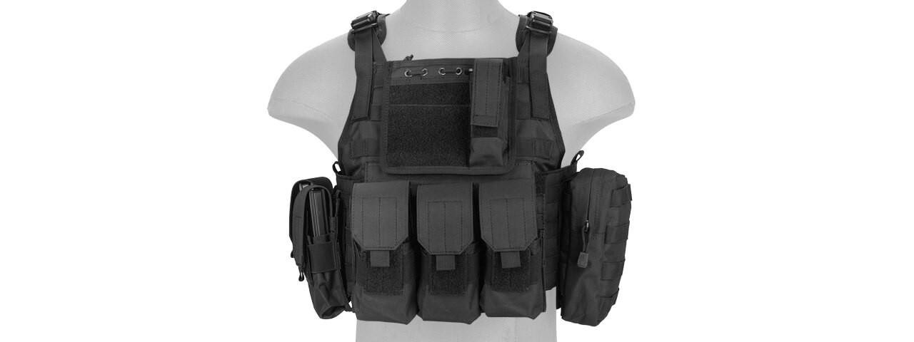  Lancer Tactical - Nylon Tactical Assault Plate Carrier (Black) 